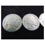4 Buffalo Nickels