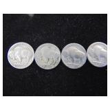 4 Buffalo Nickels