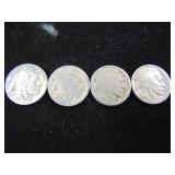 4 Buffalo Nickels