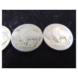 4 Buffalo Nickels