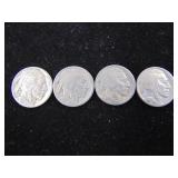 4 Buffalo Nickels