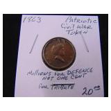 1863 Civil War Token