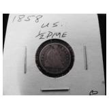 1858 Half Dime