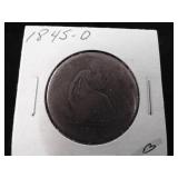1845-O Seated Liberty Half