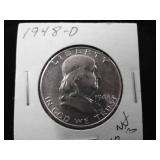 1948-D Franklin Half