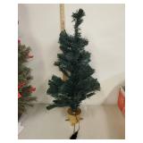 32 1/2"  Fiber optic Christmas tree with adjustable legs