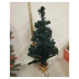 32 1/2"  Fiber optic Christmas tree with adjustable legs