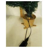32 1/2"  Fiber optic Christmas tree with adjustable legs