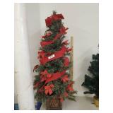 45" Pre-lit Christmas tree with decorative base