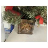 45" Pre-lit Christmas tree with decorative base