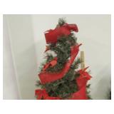 45" Pre-lit Christmas tree with decorative base