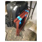 Suitcase,2 luggage satchels and luggage stand