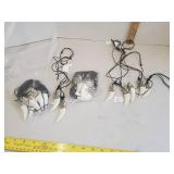 Polyresin dragon w/tooth necklaces