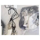 Polyresin dragon w/tooth necklaces