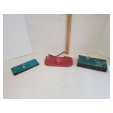 Clutch, padded jewelry box and notepad holder