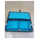 Clutch, padded jewelry box and notepad holder