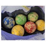 Ball bag w/bocce balls