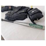 Bauer reactor chest protector & bombat baseball bat