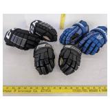 (3) Pair of Hockey/Larcrosse gloves 9" & 10"
