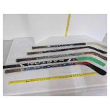 (5) Hockey sticks (3) Easton, supreme & Reebok