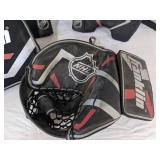 Franklin NHL hockey goalie pad & glove GB 140 & GC 130