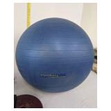 Weights & exercise ball w/sand in it