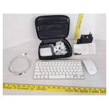 Apple world travel adapter, mouse & keyboard