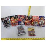 NASCAR collector cars in package Tim #36, Juan #42, Todd #35, Alan #7, Lake #9, Dale #88, Darrell #17 & Digger #10