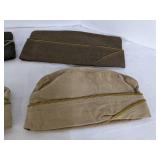 (6) Garrison caps & (2) Hercules red dot patches