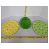 (3) deviled egg platters