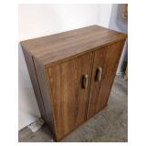 VHS/DVD/CD media storage cabinet 23 1/2" W x 12" D x 29" H