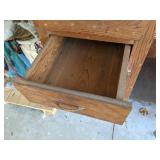 Wooden shop desk 48" W x 24" D x 38" H