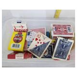 Various playing cars, & cups w/2 balls