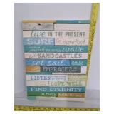 "Life is Good at the beach" Hanging wall art