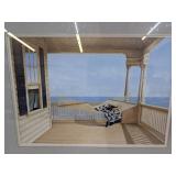 Scenic porch w/hammock wall art