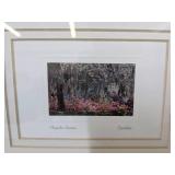 South battery rooftops, magnolia garden, moon over colonial lake wall art