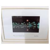 South battery rooftops, magnolia garden, moon over colonial lake wall art