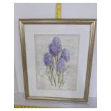 Blue hyacinths wall art