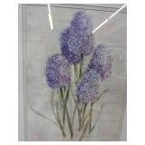 Blue hyacinths wall art