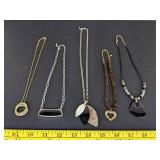 (5) Necklaces w/pendants
