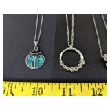 (5) Necklaces w/pendants