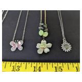 (5) Necklaces w/pendants