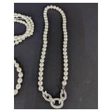 (2) Pearl necklaces & bracelets