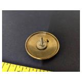 (2) WWII U.S. Military army enlisted screw back cap eagle badge pin