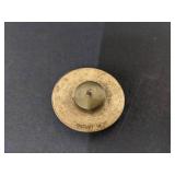 (2) WWII U.S. Military army enlisted screw back cap eagle badge pin