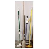 (2) Mops, carpet trim, Wagner paint brush & duster
