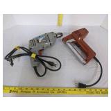 3/8" Corded drill & swingline electric stapler (see cord in picture)