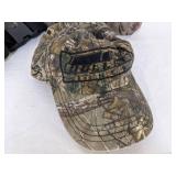 Camo hat, water bottle & bag