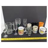 Various drinking glasses