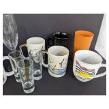 Various drinking glasses